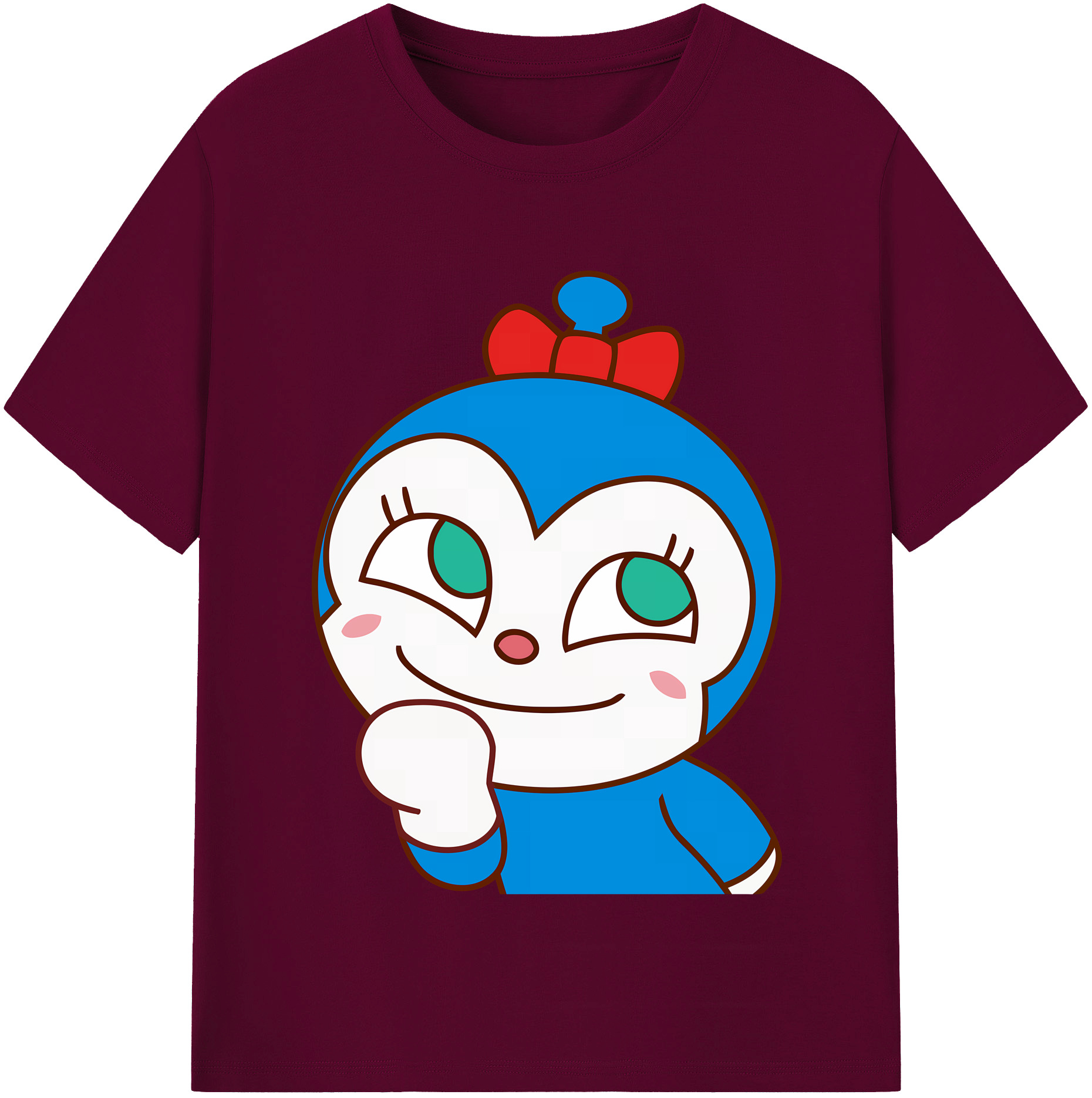 （画像用） アンパンマン Anpanman レディースカジュアルプリントTシャツ（綿100％）